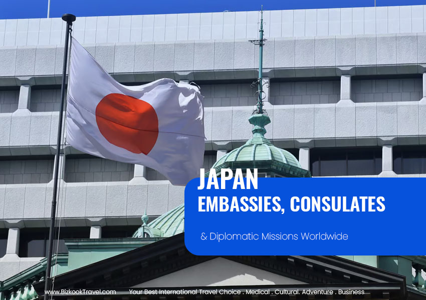Japan Diplomatic Missions, Embassies and Consulates Worldwide