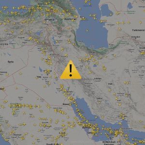 Airspace in the Middle East is closed