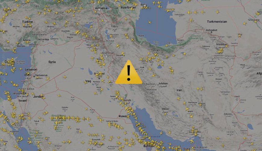 Airspace in the Middle East is closed