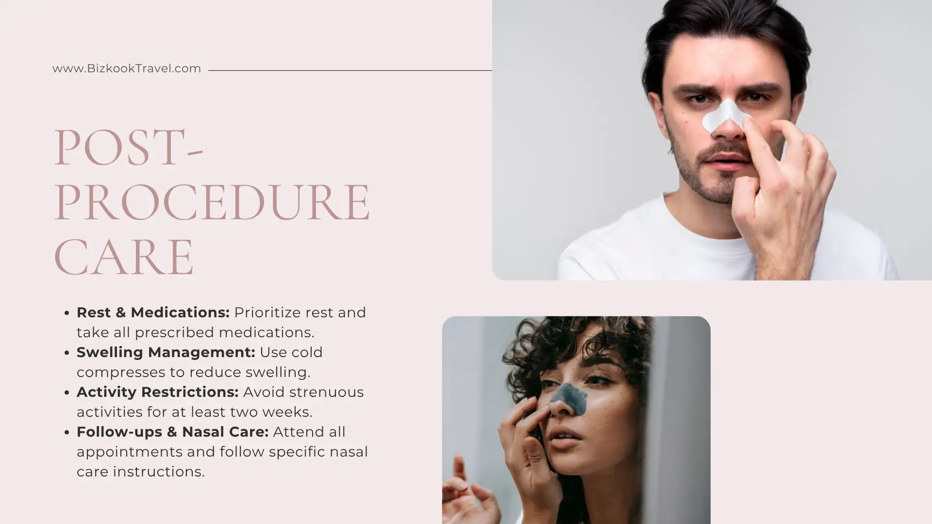 Post-Procedure Care rhinoplasty