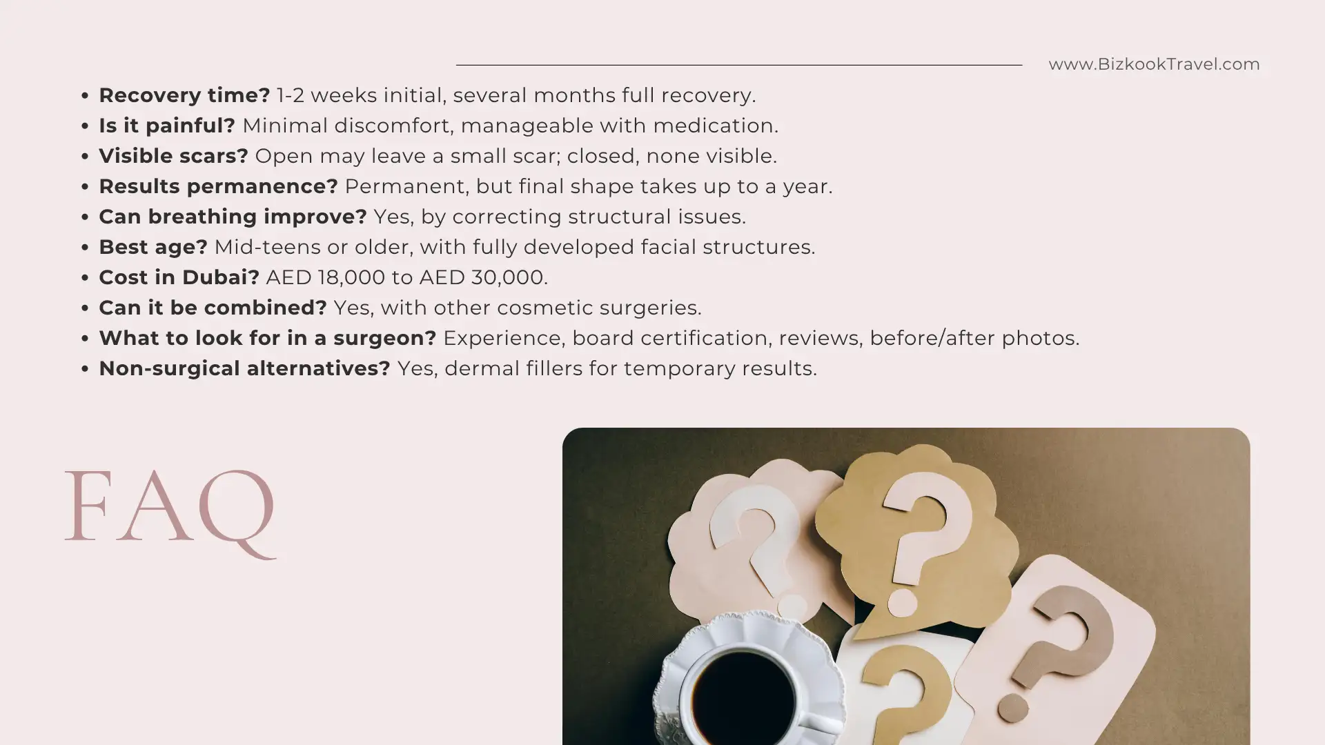 FAQ ABOUT Rhinoplasty in Dubai