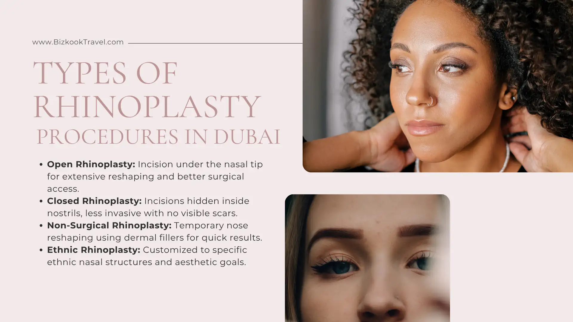 Types of Rhinoplasty Procedures in Dubai