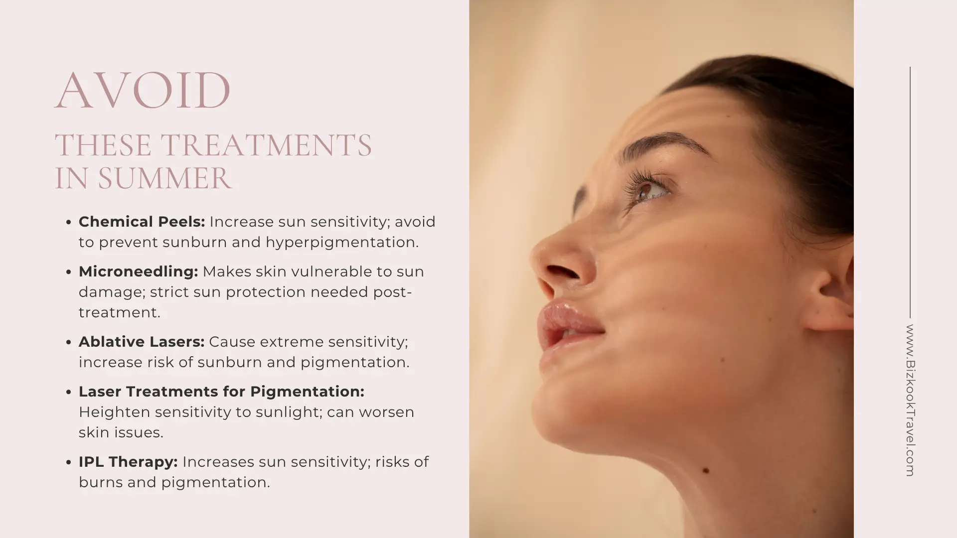 Cosmetic Treatments to Avoid During Summer