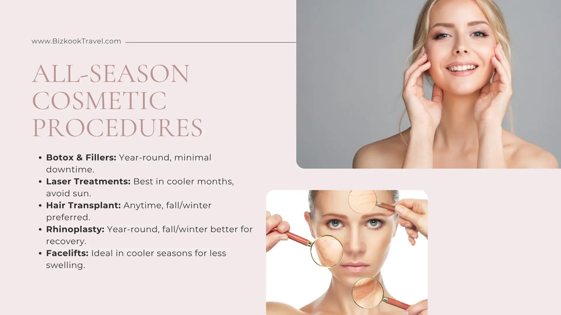 A seasonal guide to cosmetic procedures